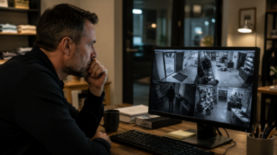 poor security monitoring cctv after break in
